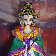 Винтажные китайские куклы принцессы с шарнирным телом 3D реалистичные глаза идеальный макияж Ретро BJD куклы для коллекции 375