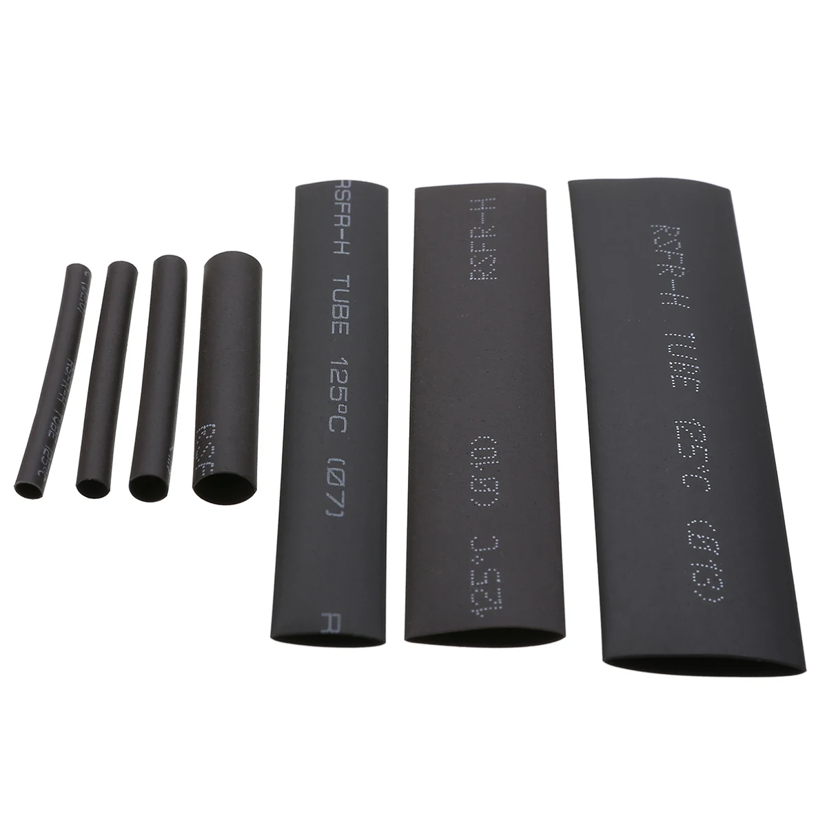 127pcs/set Assorted Heat Shrink Tube Black Wire Wrap Electrical Insulation Cable Sleeving 2-13mm