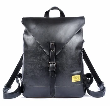 

PU Leather Men Women Backpack Fashion School Bags For Teenager Girls Boys Large Capacity Male Female Travel Mochila Masculina