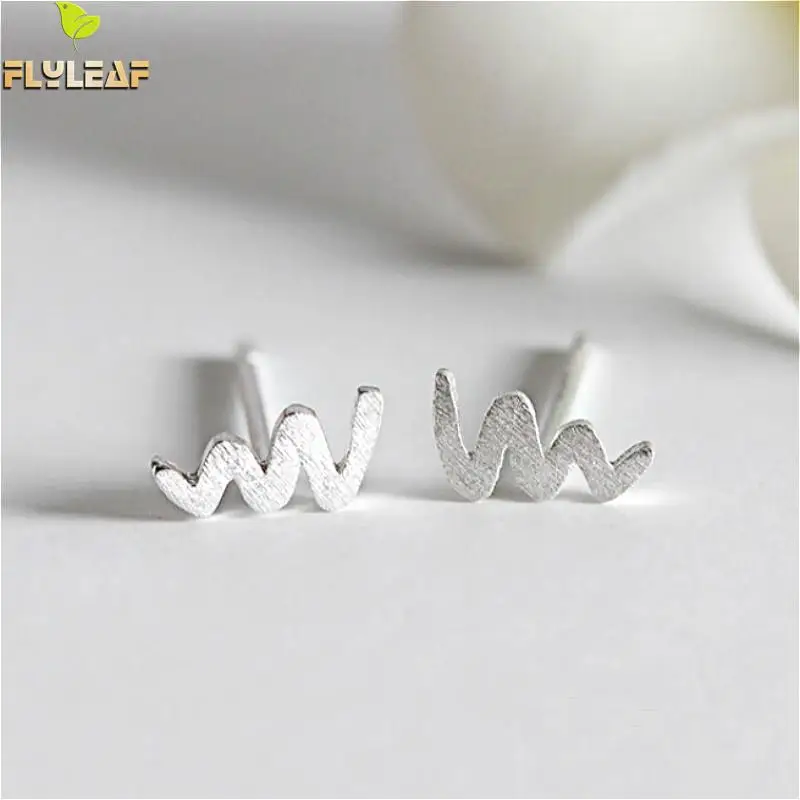 

Flyleaf 925 Sterling Silver Matte Snake Stud Earrings For Women Prevent Allergy Simple Personality Fashion Jewellery