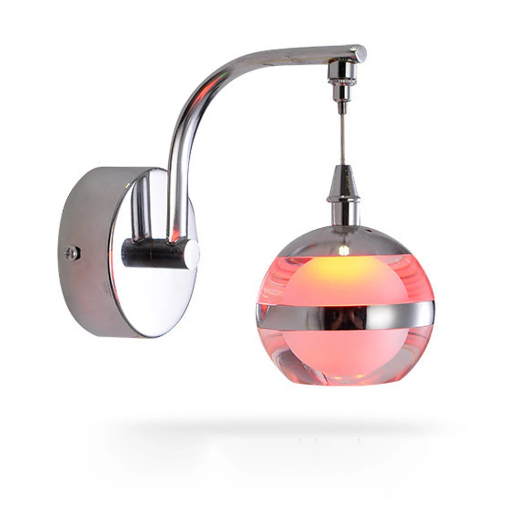The new led acrylic wall lamp simple modern bedroom bedside lighting child room wall mounted ...