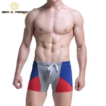 Brave person мужские Купальники Горячая весна Высокая эластичность плавание плавки Бодибилдинг Фитнес плавки