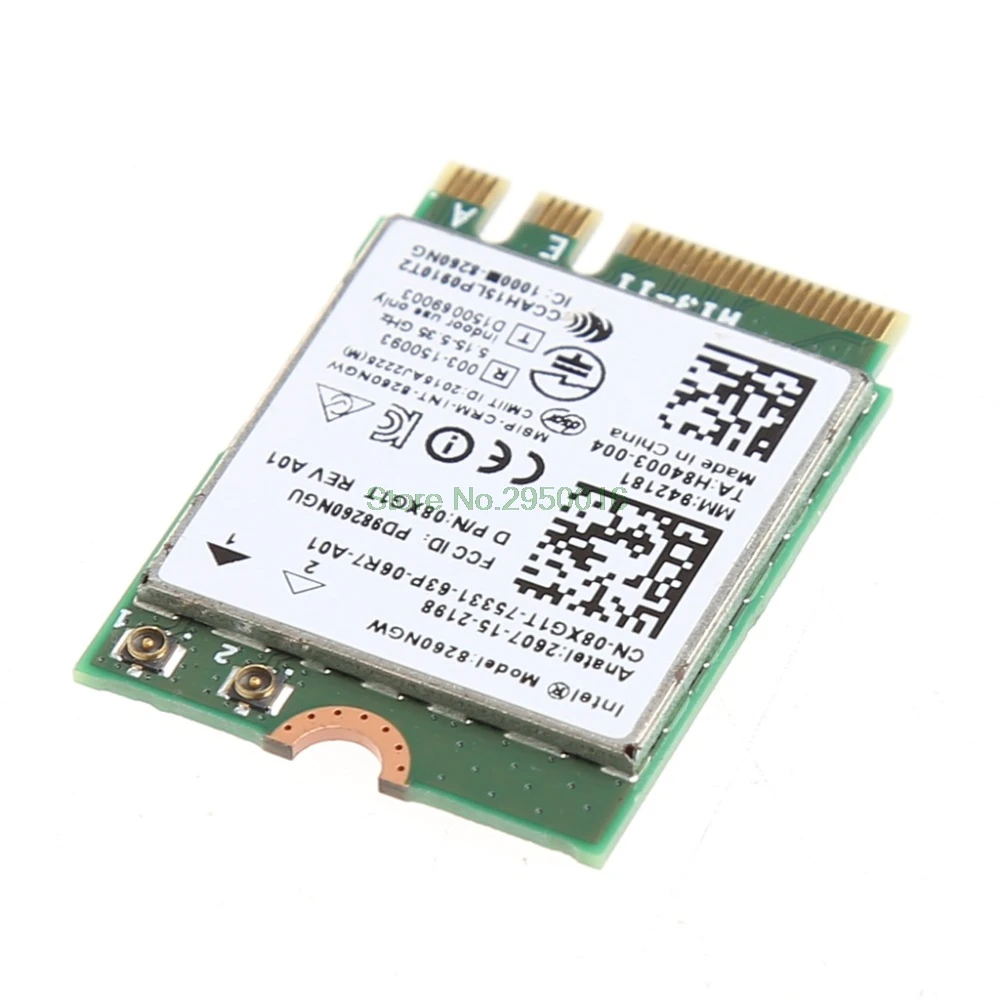 2,4+ 5 ГГц 867 м Bluetooth V4.2 NGFF M.2 WLAN Wifi модуль беспроводной карты для Intel 8260 AC для DELL 8260NGW DP/N 08XJ1T C26