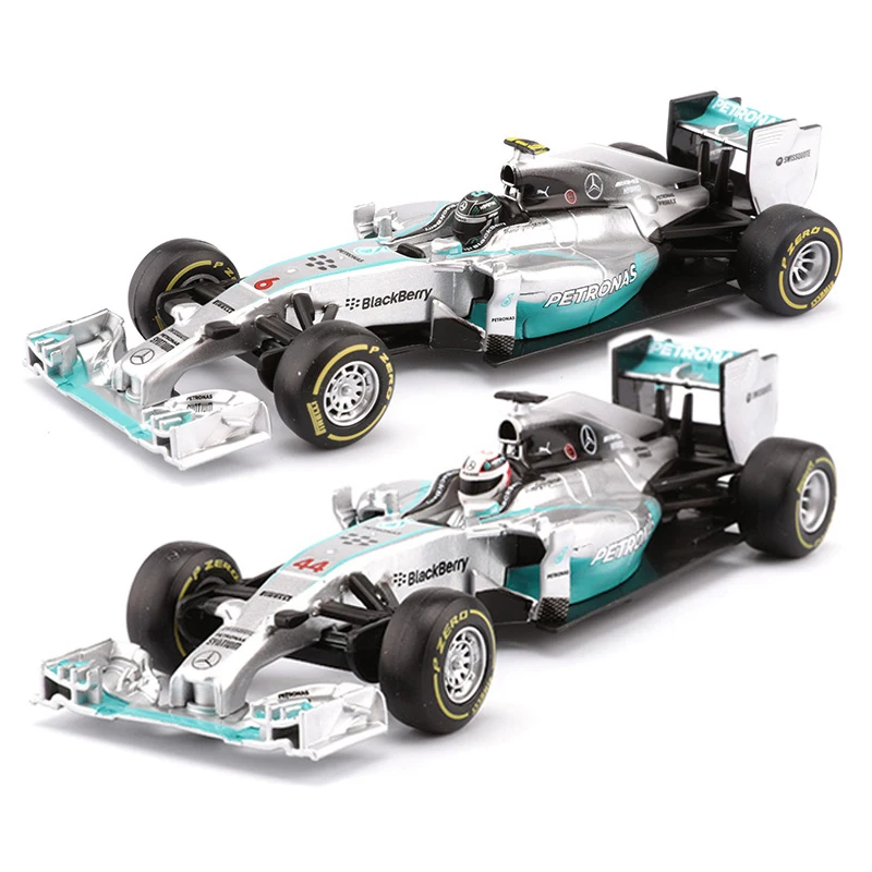 

Bburago 1:18 1:32 Alloy Car Formula Racing Car Model Hamilton 44 Rosberg 6 Sports Cars Toys Children Boy Gift