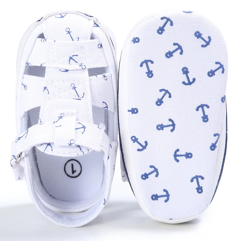 Г. летняя стильная модная обувь для новорожденных мальчиков с якорем обувь для девочек домашняя обувь для восхождения на мягкой подошве