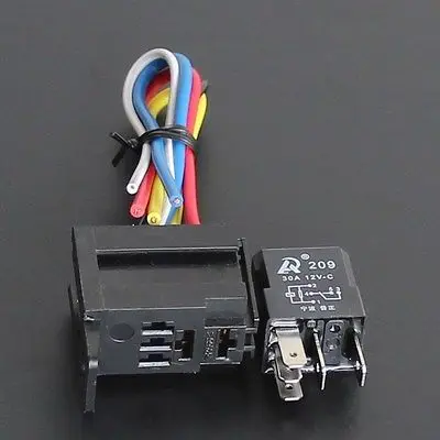 

5 set - 5 Pin Car Auto 30A 12V Relay Kit For Electric Fan Fuel Pump Light 5Wire