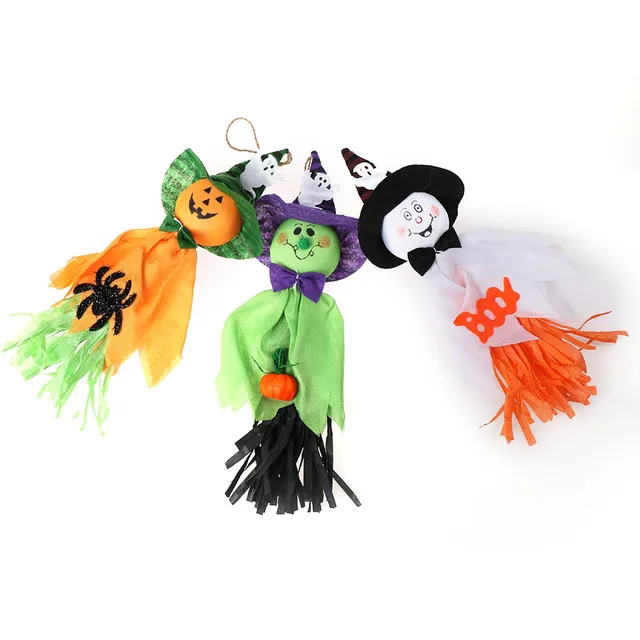 Halloween Party Supplies Cute Decor Hotel Bar Haunted House Ghost Pull Flowers Festival Props