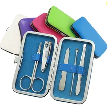 5 шт./компл. профессиональные кусачки для ногтей кутикулы Щипцы Педикюр Маникюр Очиститель Ногтей Резак Комплект чемоданчике дома существенно