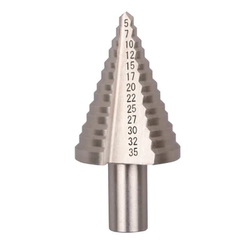 

Step Drill Bit 5-35mm Straight Pagoda Drill Hexagon HSS Power Tool Hole Saw 1pc