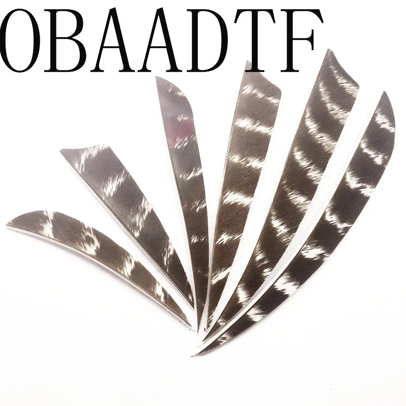 

100pcs/lot 3" 4" 5" High Quality Water Drop Shield Cut Shape Floral Black Archery Hunting And Shooting Arrow Fletches Feathers