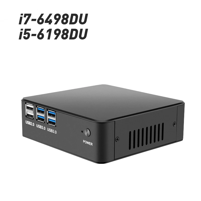 

Desktop Mini PC Intel Core i7 6498DU i5 6198DU Processor Windows 10 DDR4 RAM mSATA SSD 4K UHD HDMI VGA WiFi Nettop Minipc