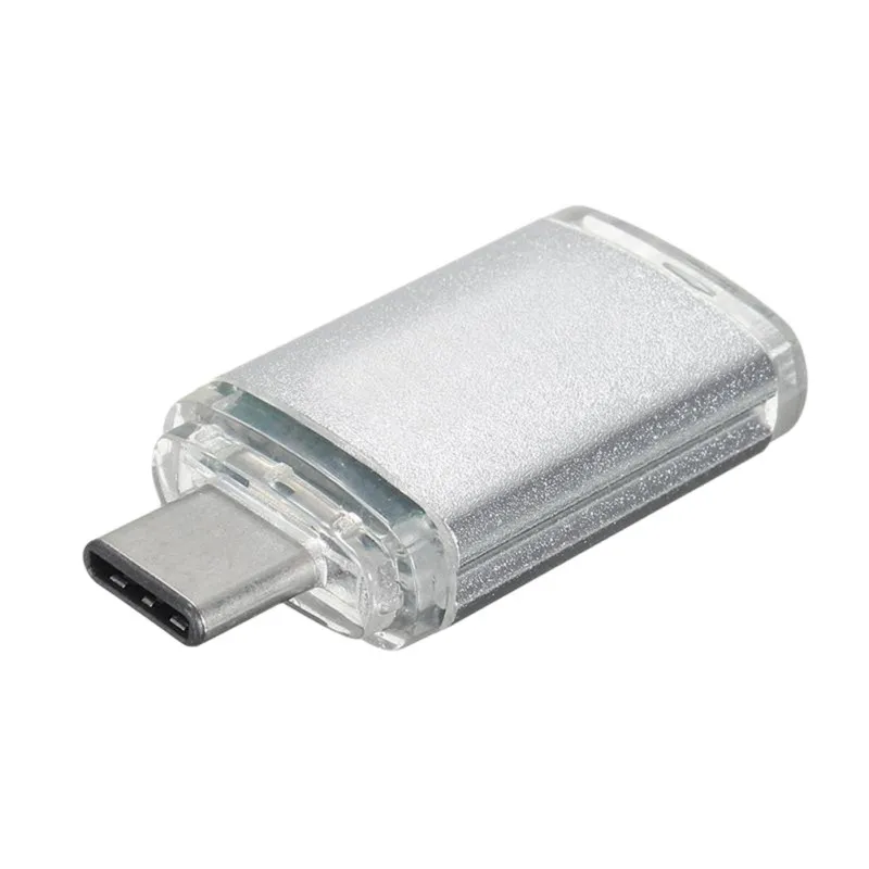 Mini type C USB 3,1 SD OTG адаптер TF считыватель карт памяти для разъем для сотового телефона и воспроизведения алюминиевого сплава