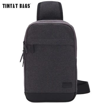 

TINYAT New Men Shoulder Sling Bags Pack Gray Casual Crossbody Messenger Bag Pack Waterproof Travel Chest Bag Pack for Women 602