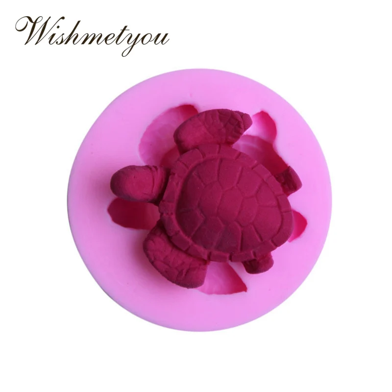 

WISHMETYOU Silicone Soap Mold Sea Turtle Shape Cake Decorating Tools A Turtle Jelly Candy Chocolate Decorative Baking Tool Craft