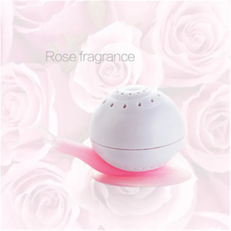 Крытый освежитель воздуха милая форма улитки присоска шкаф для спальни ванной комнаты туалета дезодорант Твердый освежитель воздуха TSLM2 - Цвет: Pink rose flavor
