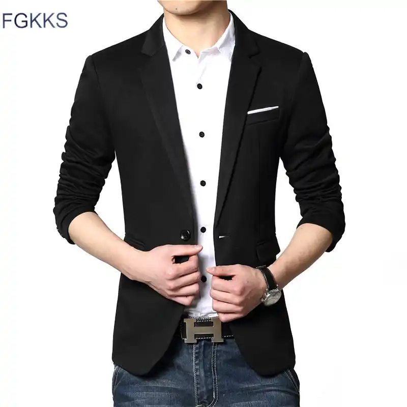 Fgkks New Arrival Luxury Business Casual Suit Men Blazers Set