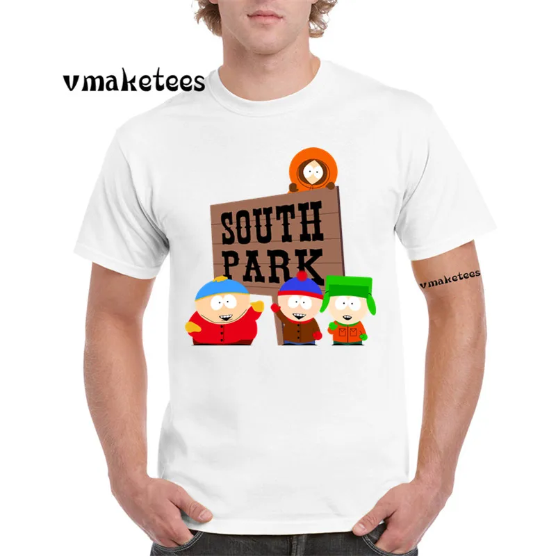Кто футболка coon с круглым вырезом и короткими рукавами Южный Парк мультфильм футболка GMT707C