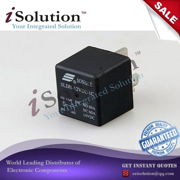 

Songle relay SLDH-12VDC-1C a set of conversion 60A14VDC 5 feet wide pin socket type 4142