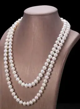 

Jewelry AAA Akoya Natural White Pearl Necklace Handmade