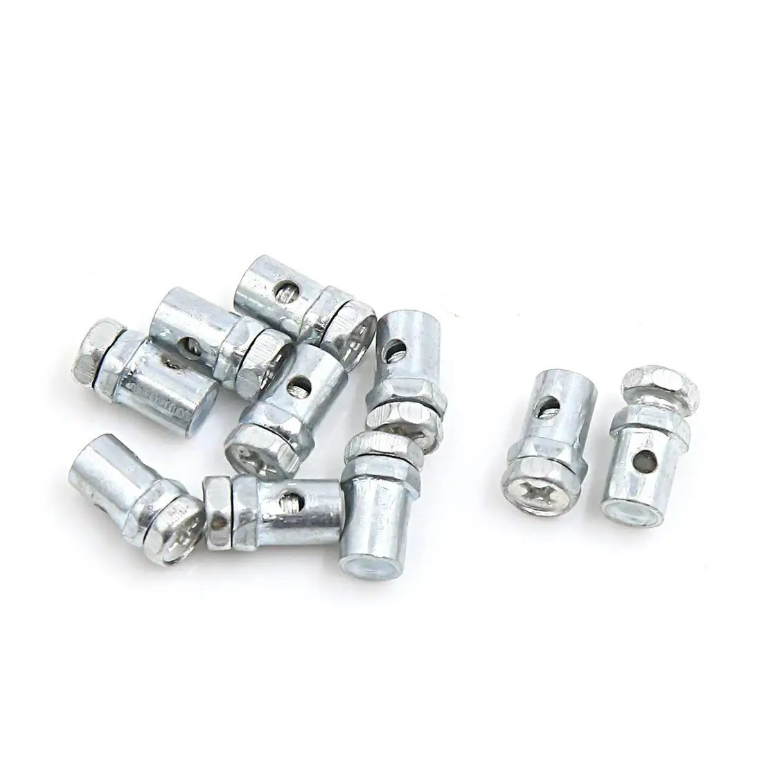 

X Autohaux 10Pcs 14mm x 8mm Phillips Head Screw Motorcycle Brake Cable Solderless Wire Nipple