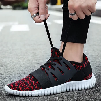 

MAISMODA Men Running Shoes Mesh Breathable Casual Comfortable Sneakers Lightweight Jogging Walking Shoes Plus Size YL605