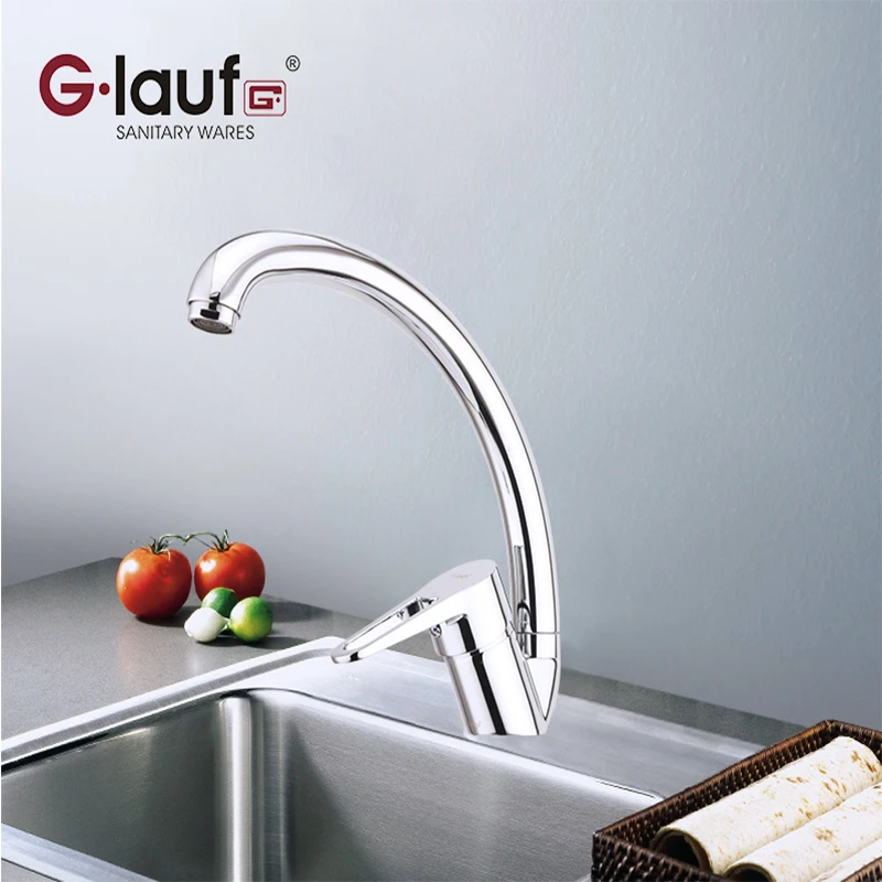 

Glauf Russia NUD4-A045 kitchen faucet Ceramic Plate Spool Single Handle Hot&Cold Water Deck Mounted Contemporary