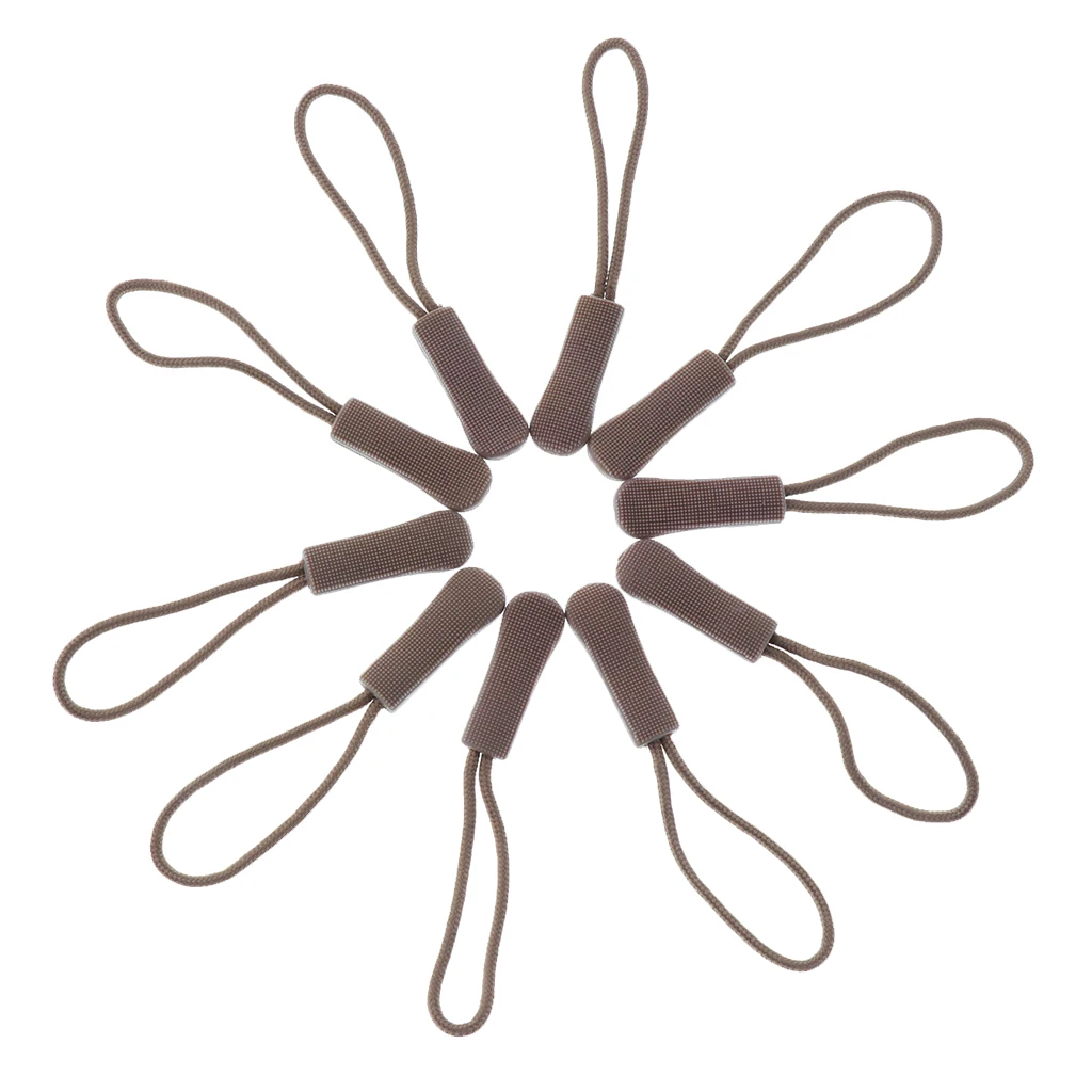 10pcs Zipper Pull Cord Multifunctional Zip Puller Fastener Clothes Zip Slider Replacement for Jacket Camp Bags Luggage Backpacks 10pcs Zipper Pull Cord Multifunctional Zip Puller Fastener Clothes Zip Slider Replacement for Jacket Camp Bags Luggage Backpacks