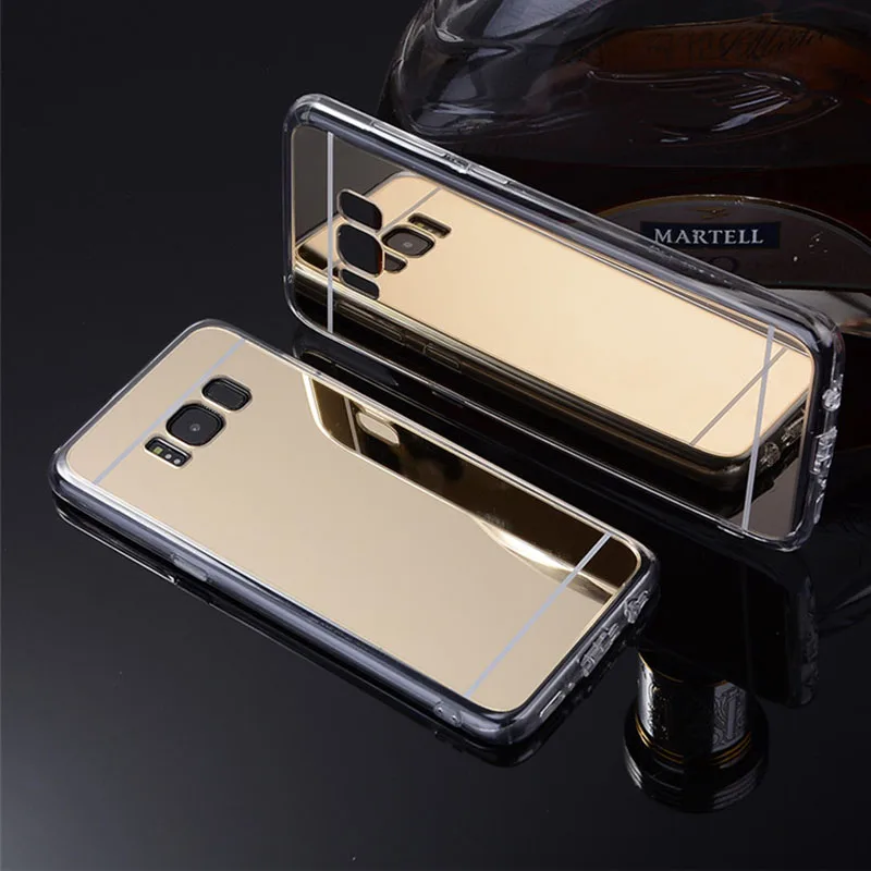 Роскошный зеркальный чехол с покрытием для Samsung Galaxy J5 J7 2017 Pro силиконовый S7 S6 Edge S8