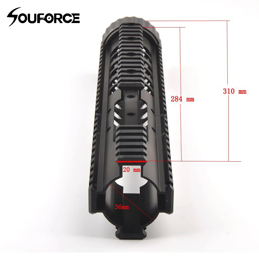 

Tactical M4 RAS-MRE Handguard Keymod System with Detachable Rail for 20mm Rail Mount Gun Accessories for Hunting