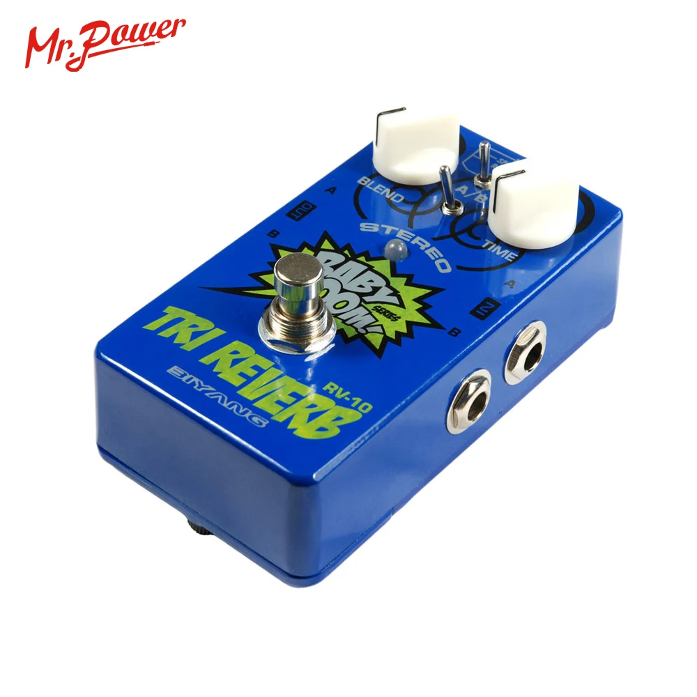 US $48.90 Baby Boom Effects Biyang RV10 3 Mode Tri Reverb Reverb Stereo True Bypass Electric Guitar Pedal Musical Instrument 350 B