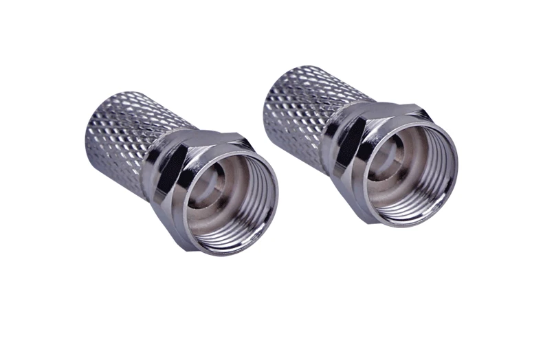 F head TV cable connector head 75 54 inch thread connector shielded