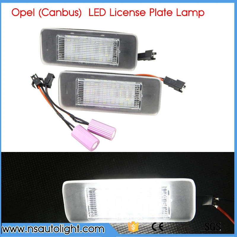 2X 18 LED Canbus Auto Number License Plate Light Car Styling Lamp Bulbs