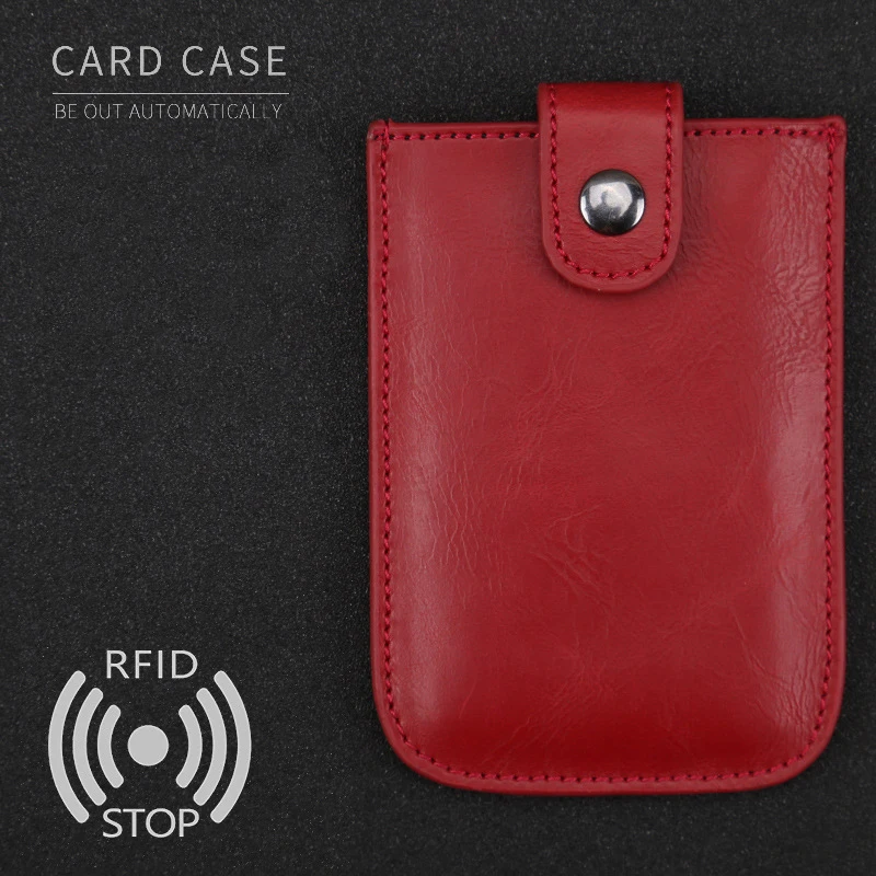 Мужской мини кошелек из ПУ кожи Модный чехол для кредитных карт с rfid картой