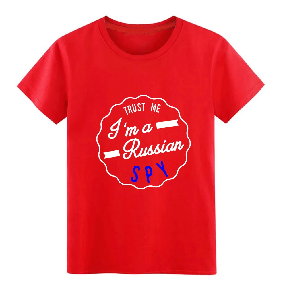 Забавная футболка с надписью spy trust me i m a русский юмор костюм короткими рукавами и