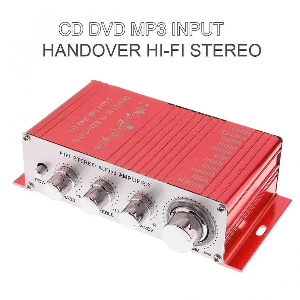 DC12V 5A 85dB передача Hi-Fi стерео 2 канала стерео усилитель поддержка CD/DVD/MP3 вход для мотоцикла/дома