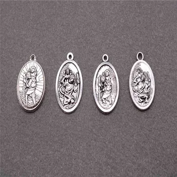 

Religious Charisma Mini St. Christopher Medal Mini Medal Religious Beads Medal