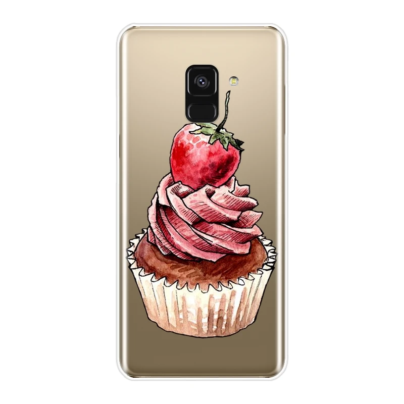 Милый чехол для телефона Samsung Galaxy A6 A7 A8 2018 A3 A5 2016 2017 Мягкая силиконовая задняя
