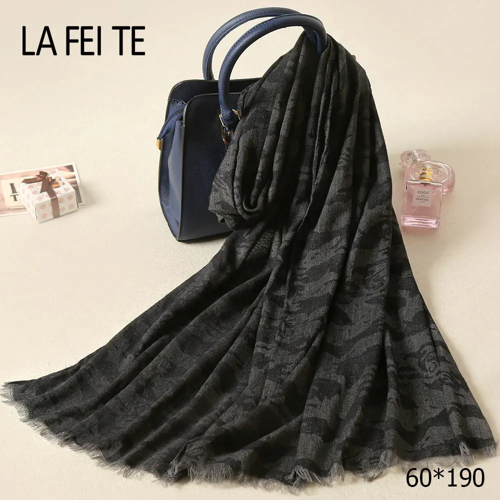 

Pashmina Cashmere Scarf Shawl Women Kerchief Foulard Femm Winter Black Neck Head Stole Hijab Long Cotton Viscose Scarf For Women