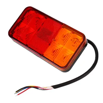 

1Pcs 10-30V 8-LED Car Trailer Caravan Rear Tail Light Lamp Taillight Waterproof