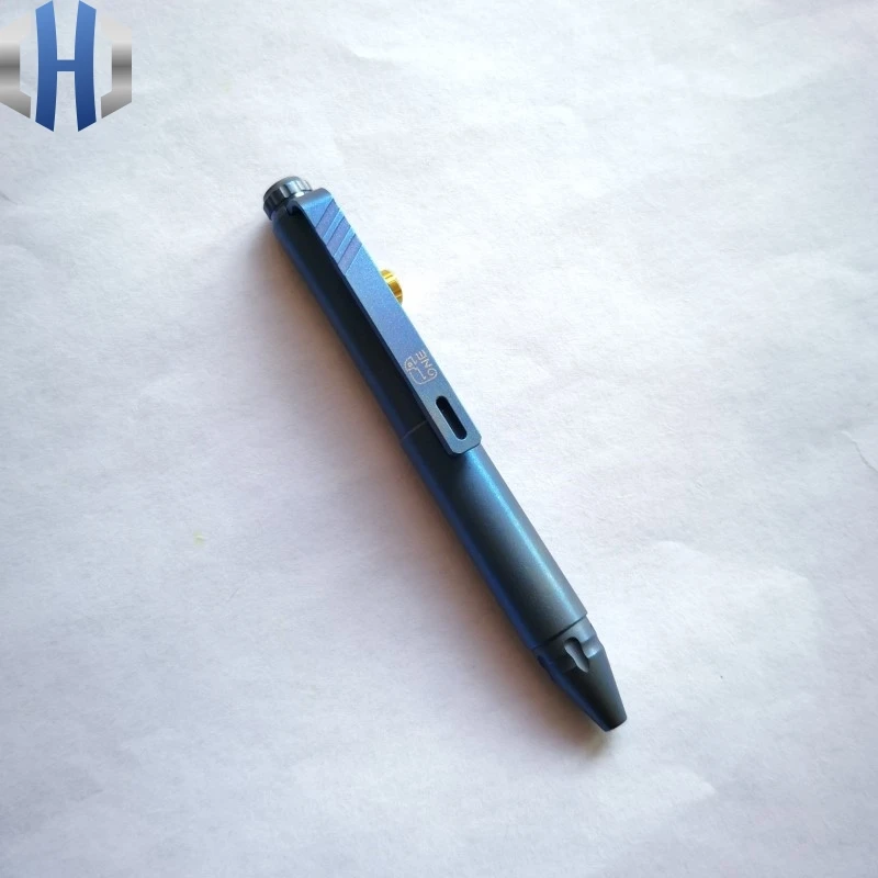 2019 New Blue Pen EDC Titanium Alloy Mini Defense Pen EDC Tools