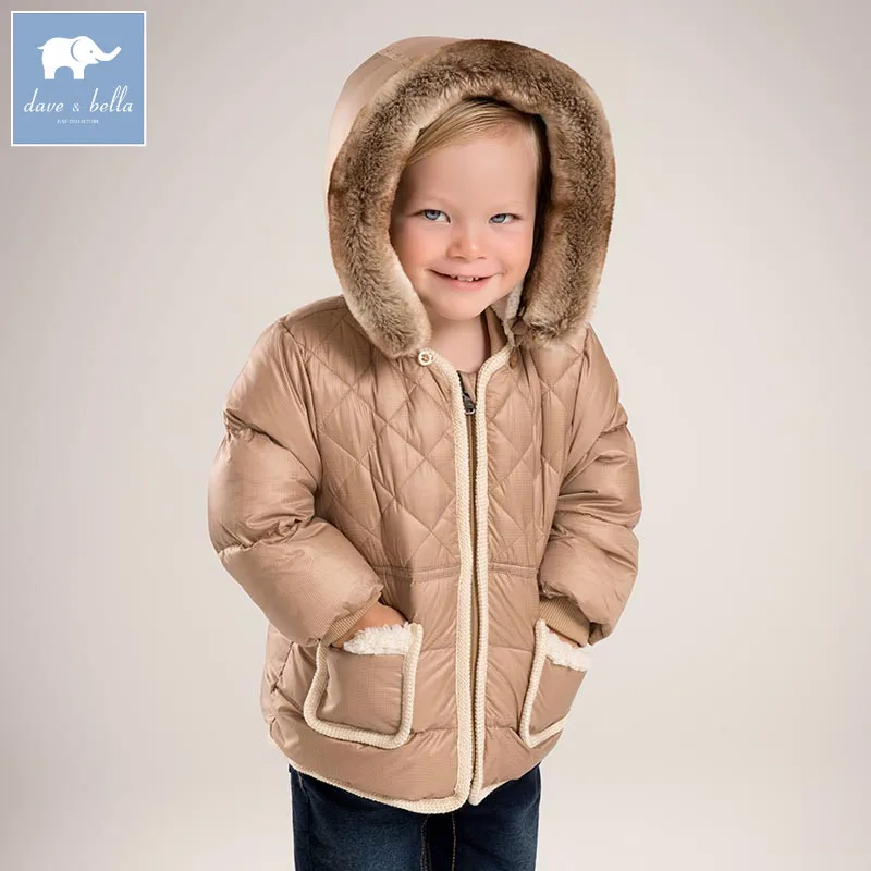 

DB5512 dave bella winter baby boys down jacket children white duck down padded coat kids hooded outerwear