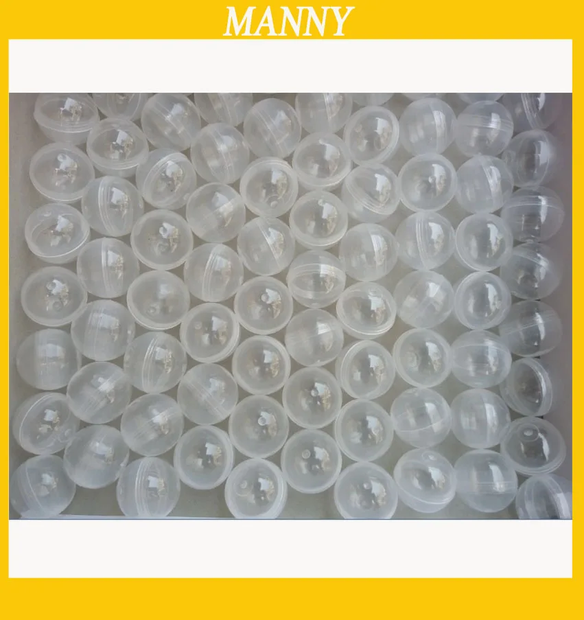 

32mm Empty Plastic Toy Capsule Plastic Ball For Vending Machine 1-1/4" Round Clear Plastic Capsule 100pcs/lot Free Shipping