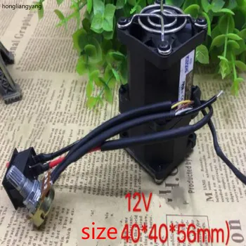 

40*40*56mm 12V motorcycle turbocharger fan cooling oil cooler with switch governor motorcycle modify free shipping