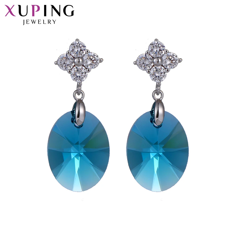 

Xuping Fashion Earrings High Quality Crystals from Swarovski Color Plated Charm Design for Women Gift M25-92613