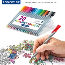 LifeMaster Staedtler Triplus Fineliner фломастер ручка для рисования маркеры 0,3 мм многоцветный 334SB