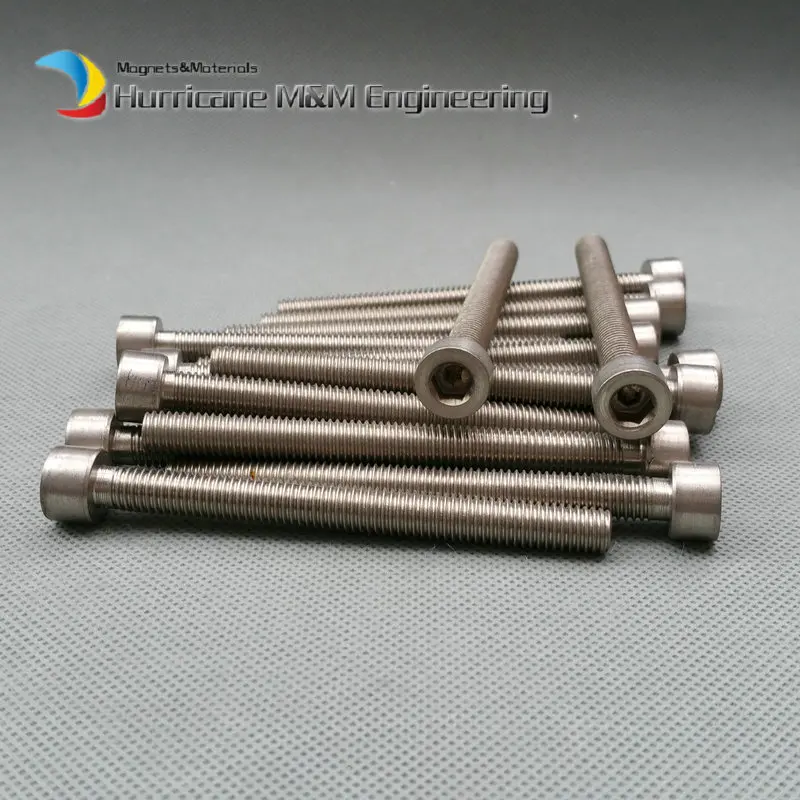 

Wholesale M12 Ti Bolt M12x70mm Titanium Bolt Original Ti Color Full Thread DN912 Hexagon Socket Titanium Screws Ti Fastener