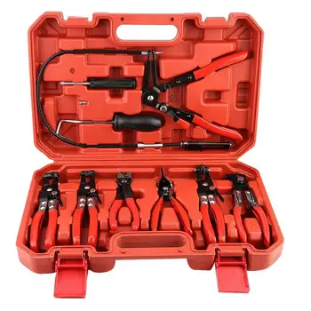 

Flexible Lock Hose Clip Clamp Plier Car Fuel Oil Water Pipe Install Tool Kit Set Forging Steel Car Repair Tools Kits