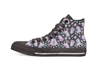 

Kawaii to Die Candy Skull Unicorn Casual High Top Canvas shoes sneakers For Drop shipping