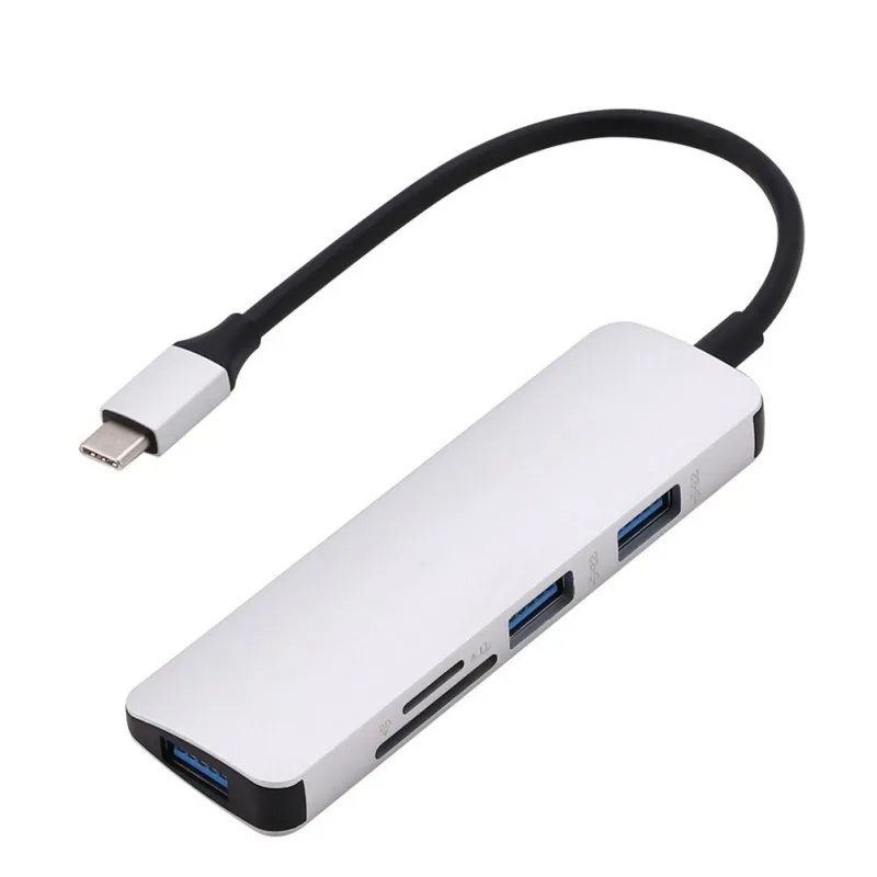 5 in1 USB HUB 3* USB3.0+SD/TF Card Ports Adapter Splitter High Speed Extended Card Reader For Macbook Lenovo laptop PC 5 in1 USB HUB 3* USB3.0+SD/TF Card Ports Adapter Splitter High Speed Extended Card Reader For Macbook Lenovo laptop PC