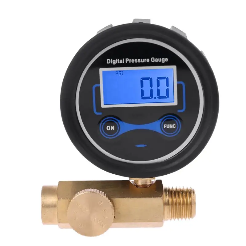 

1/4" Digital Air Compressor 200PSI Pressure Regulator Gauge Control Valve Tool